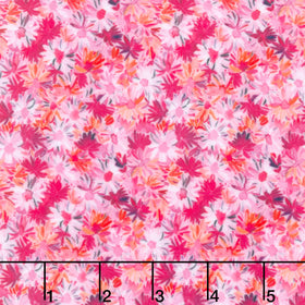 Cuddle® Prints - Wanderlust Daisies Pink Digitally Printed Minky Yardage