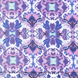 Cuddle® Prints - Wanderlust Damask Blue Digitally Printed Minky Yardage