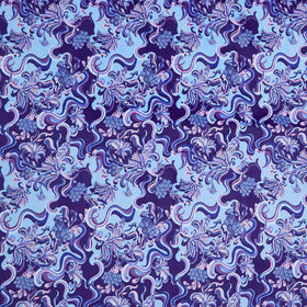 Cuddle® Prints - Wanderlust Paisley Blue Digitally Printed Minky Yardage