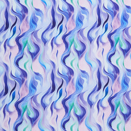 Cuddle® Prints - Wanderlust Rainbow Blue Digitally Printed Minky Yardage