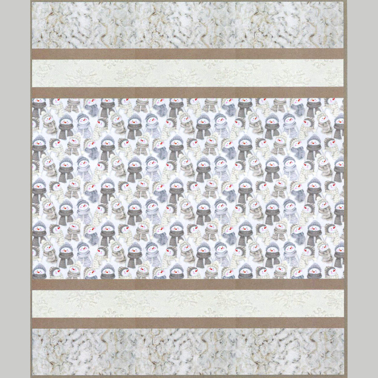 Snowday Sensational Strips Cuddle Quilt Kit