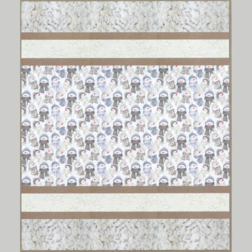 Snowday Sensational Strips Cuddle Quilt Kit