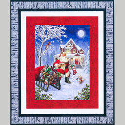 Ol' St. Nick Frame Game Cuddle Quilt Kit