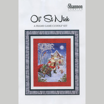 Ol' St. Nick Frame Game Cuddle Quilt Kit