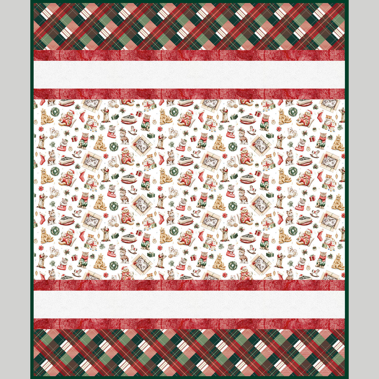Jingle Paws Sensational Strips Cuddle Quilt Kit