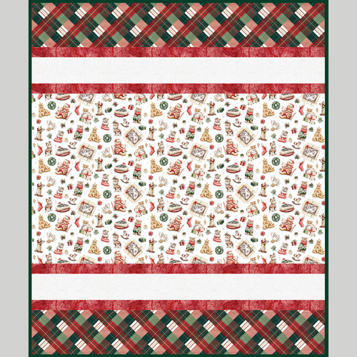 Jingle Paws Sensational Strips Cuddle Quilt Kit