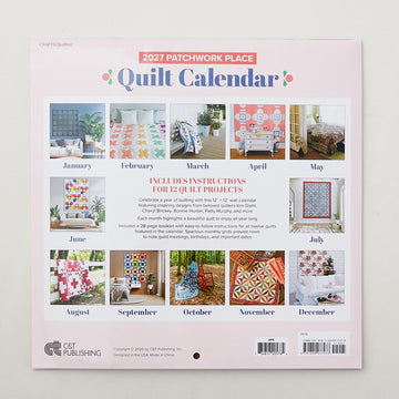 2027 Patchwork Place Quilt Calendar