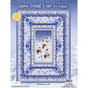 Snow What Fun Twin Quilt Free Quilt Pattern by Makiho