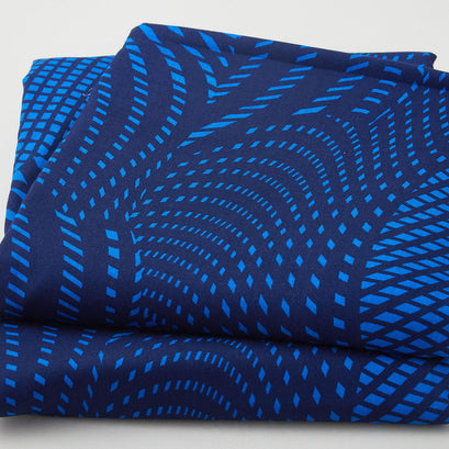 Jazzed 108" - Large Geometric Royal 3 Yard Cut