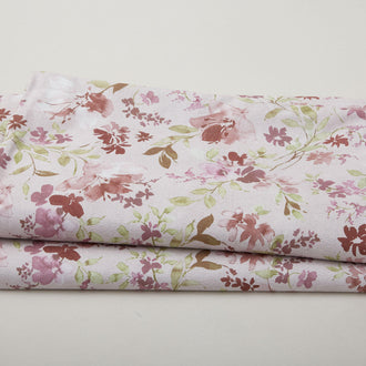 Garden Whisper 118" - Watercolor Floral Biscuit 3 Yard Cut