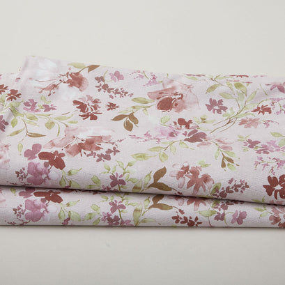 Garden Whisper 118" - Watercolor Floral Biscuit 3 Yard Cut