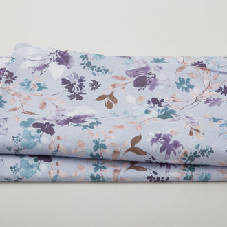 Garden Whisper 118" - Watercolor Floral Orchid 3 Yard Cut