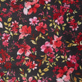 Garden Whisper 118" - Watercolor Floral Black 3 Yard Cut