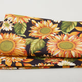 Autumn Fields - Sunflowers Black 2 Yard Cut