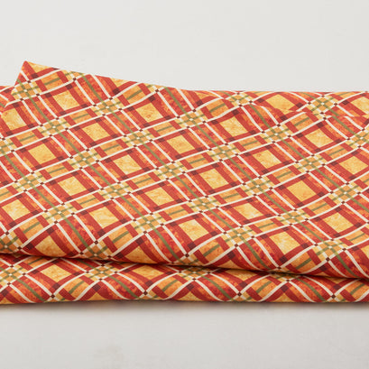 Autumn Fields - Plaid Pumpkin 2 Yard Cut