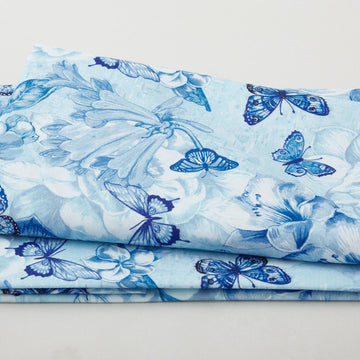 Hummingbird Messenger - Hummingbird Monotone Light Blue 2 Yard Cut