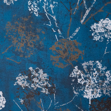 Into The Wind 108" - Dandelion Stamp Navy 3 Yard Cut