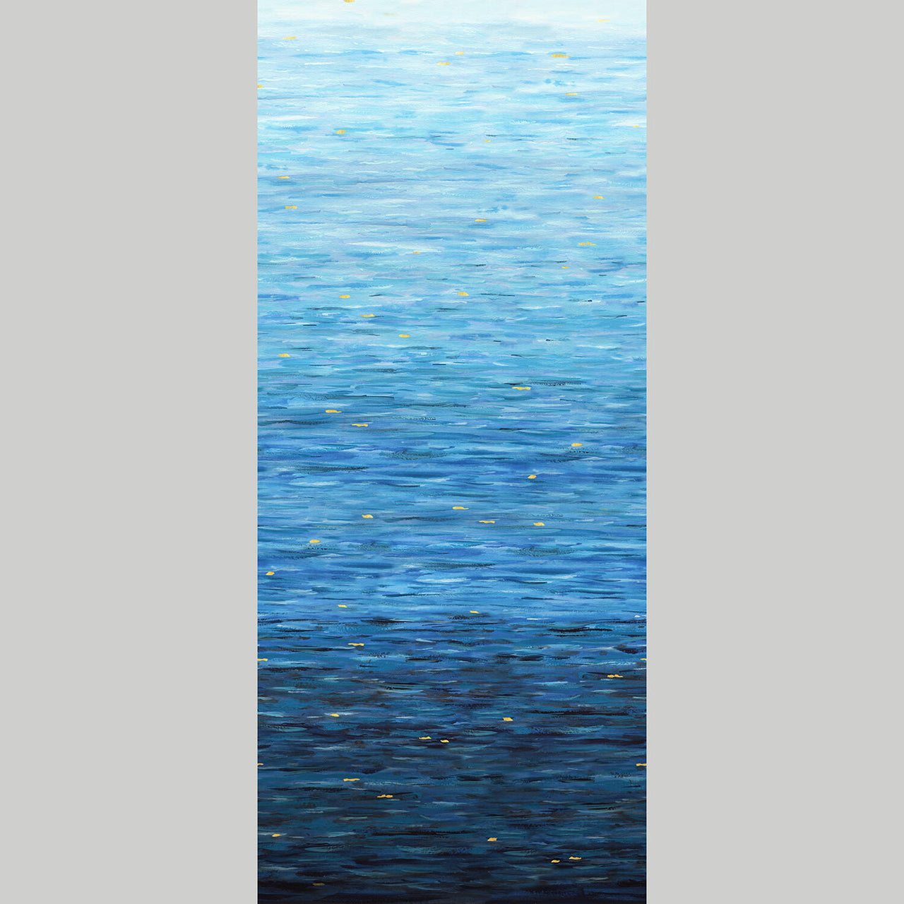 Go With The Flow 108" - Watercolor Ombre Sapphire 3 Yard Cut