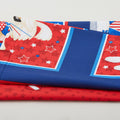 Patriotic Pooch - Block Navy Fabric Panel