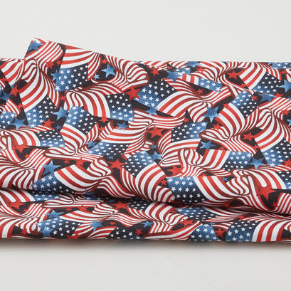 Patriotic - Flags 3 Yard Cut