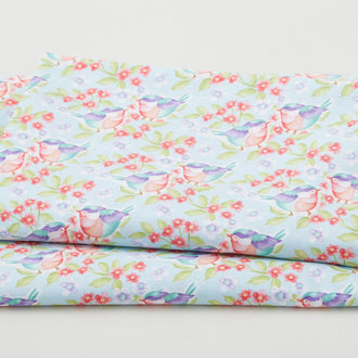 In the Thicket - Bluebirds Light Blue 2 Yard Cut