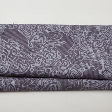 Modern Art 118" - Dotted Floral Black 3 Yard Cut