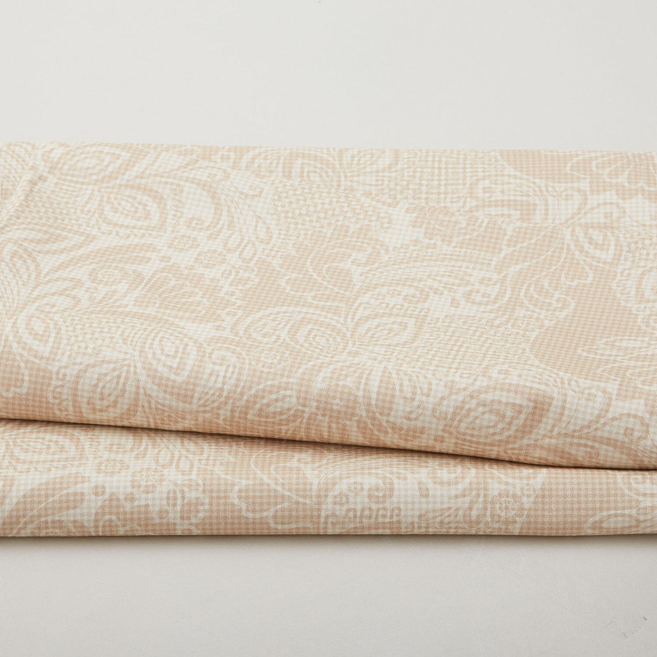 Modern Art 118" - Dotted Floral Tan 3 Yard Cut