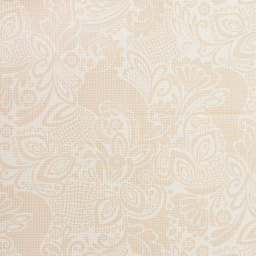Modern Art 118" - Dotted Floral Tan 3 Yard Cut