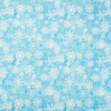 Snowburst 108" - Snowflake Toss Carribean Yardage