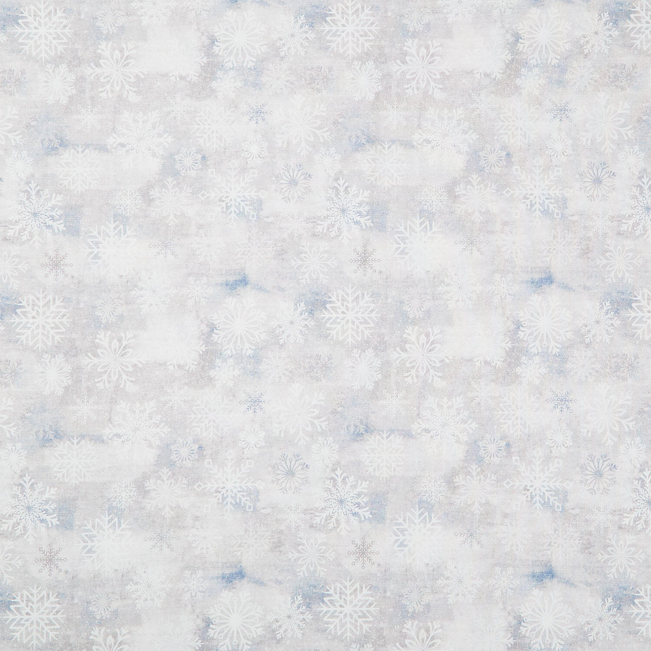 Snowburst 108" - Snowflake Toss Fossil Yardage