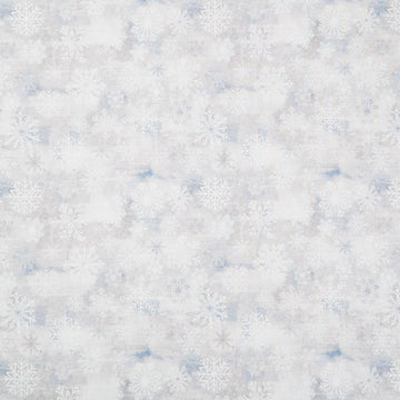 Snowburst 108" - Snowflake Toss Fossil Yardage