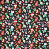 Merry Woof-mas - Dog Toss Black Yardage