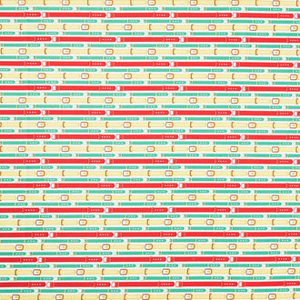 Merry Woof-mas - Leash Stripe Multi Yardage