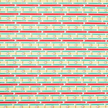 Merry Woof-mas - Leash Stripe Multi Yardage