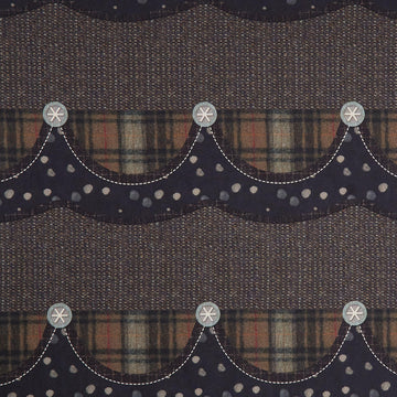 Snowy Days and Frosty Nights - Scallop Border Shadow Yardage