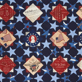 United We Stand - Cheater Navy Yardage