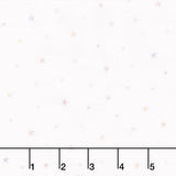 Sleepy Teddy - Tossed Stars White Multi Yardage