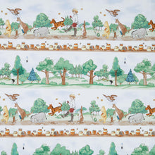 Classic Winnie - Winnie the Pooh Stripe Brown Green Yardage