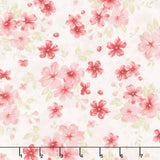 Elizabeth - Floral Bouquet Toss Parchment Yardage