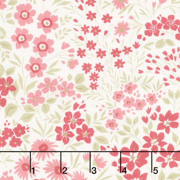 Elizabeth - Floral Allover Parchment Yardage