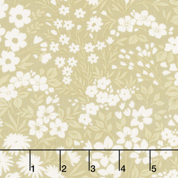 Elizabeth - Floral Allover Sage Yardage