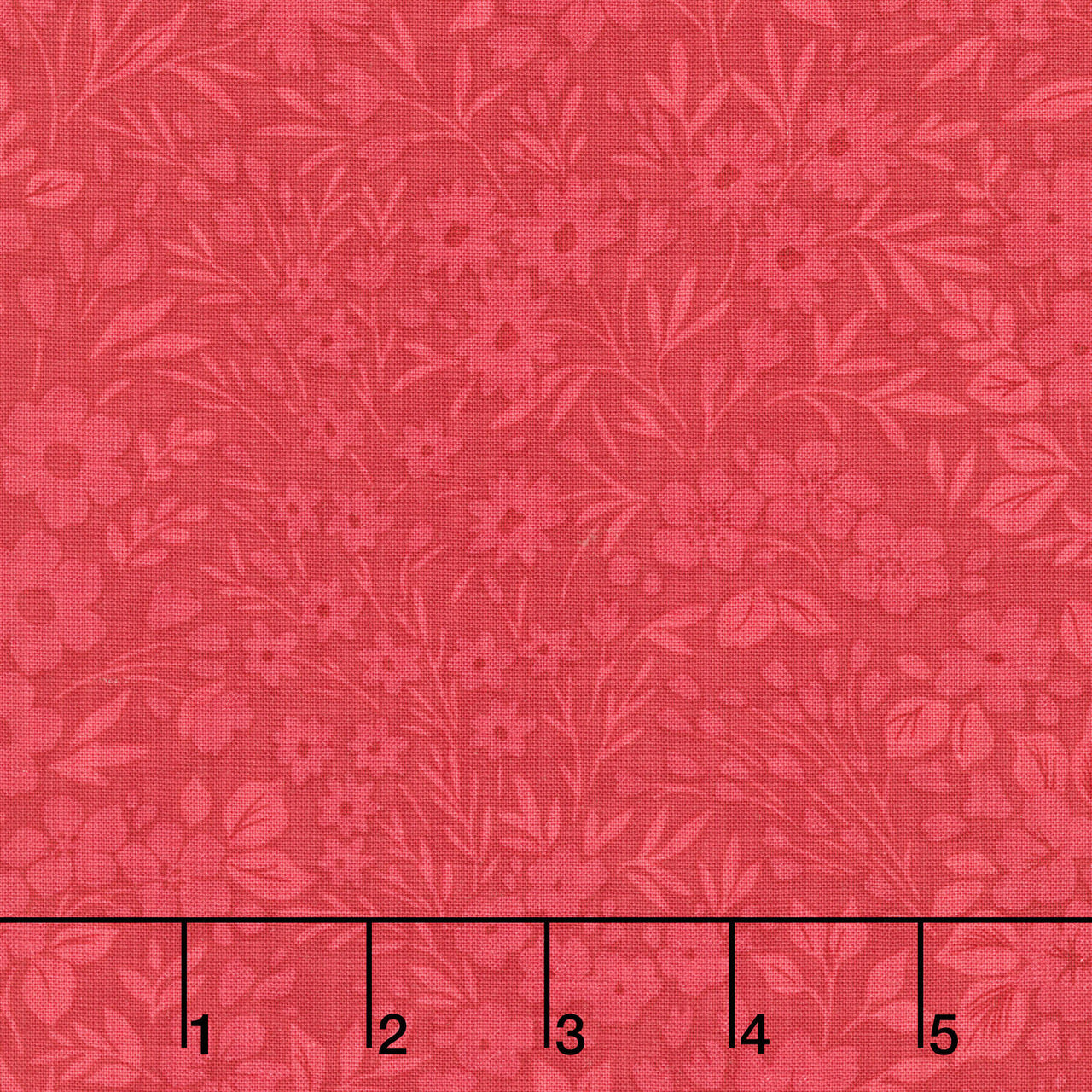 Elizabeth - Floral Allover Pomegranate Yardage