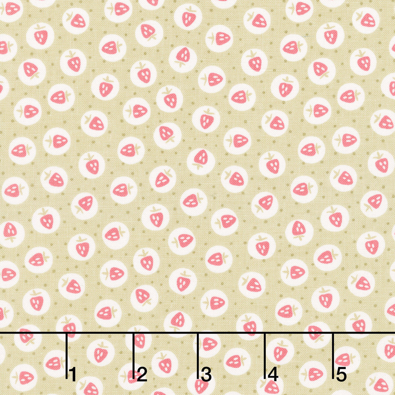 Elizabeth - Strawberry Toss Sage Yardage
