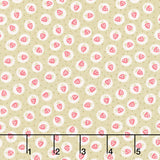 Elizabeth - Strawberry Toss Sage Yardage