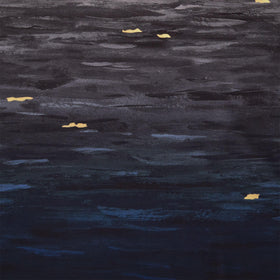 Go with the Flow - Watercolor Ombre Slate 108" Wide Backing