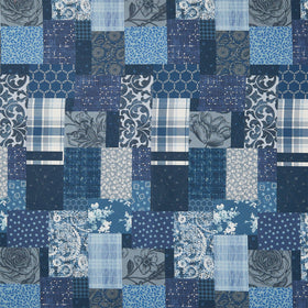 Pieces of America - Patchwork Blue Yardage