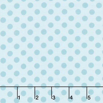 Layla - Polka Dot Serene Blue Yardage