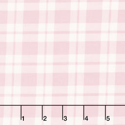 Beautiful Bowquets - Plaid Light Pink Cream Yardage