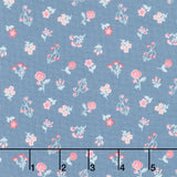 Beautiful Bowquets - Mini Blossoms Navy Multi Yardage