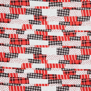 The Cool Club - Patchwork Red Yardage